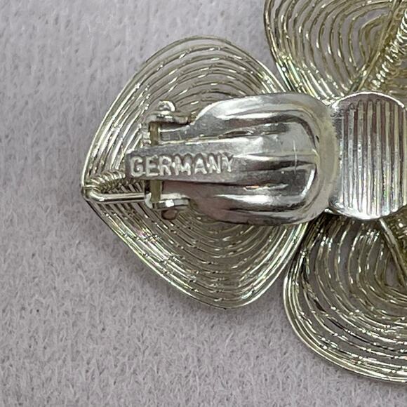 Princess Jewelry Brooch and Earrings Set Vintage 1950’s Original Packaging NEW - Picture 14 of 15